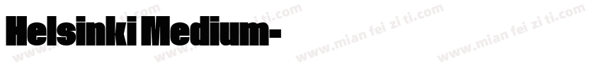 Helsinki Medium字体转换